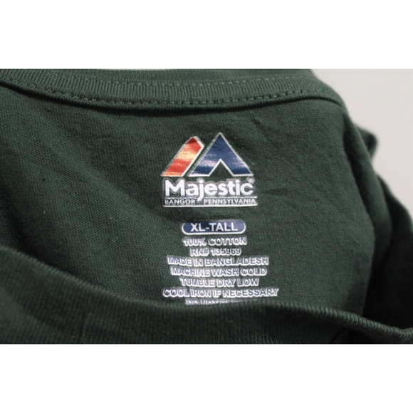 Oakland Athletics Green Tee Shirt Majestic Size XLT - Picture 2 of 8